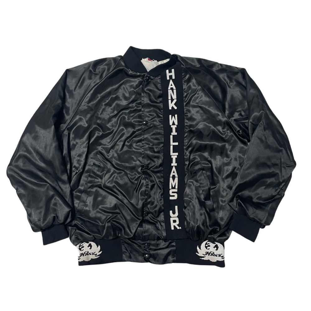 Vintage 90s Hank Williams Jr Varsity Style Jacket